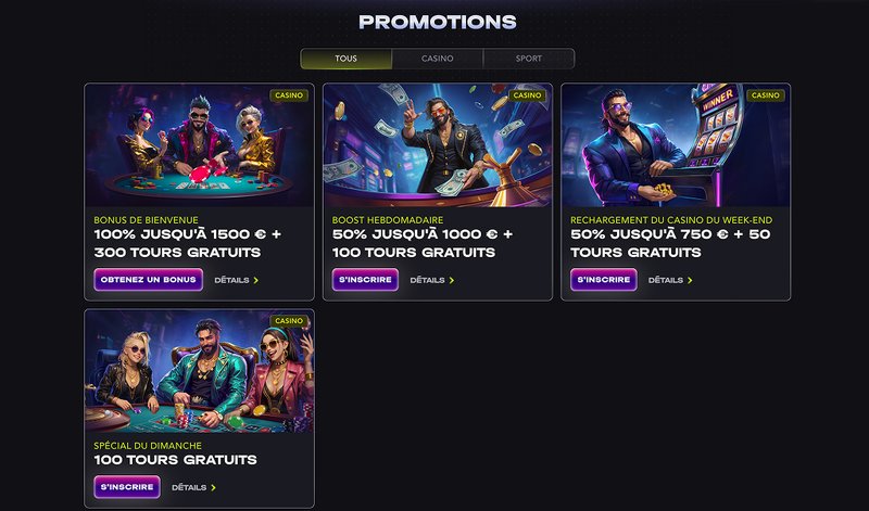 Decouvrez les meilleures promotions de jeu au Madcasino France en 2024