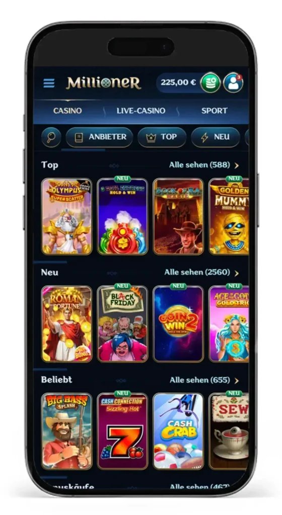 Willkommen im Millionär Casino Deutschland - Top Promotions und Freispiele